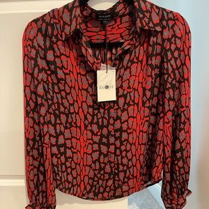 Brand new Bardot Mona Leopard Blouse